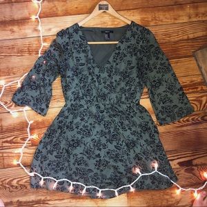 Floral Cinched Waist Dress